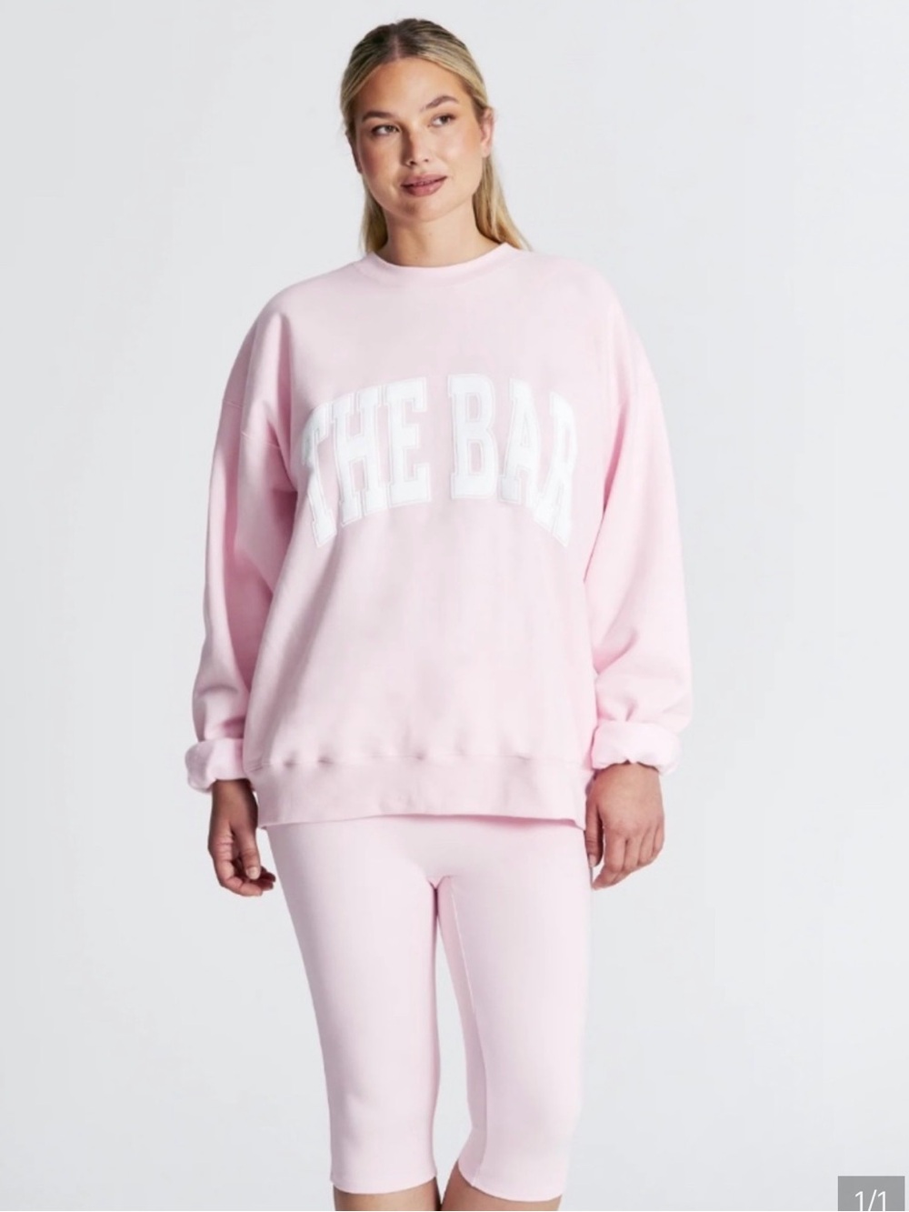 The Bar Varsity Pink Sweatshirt - XL